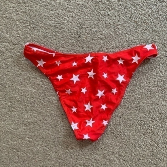 Nasty Gal Red and White Star Swim Bottom Size 6 - Picture 6 of 6